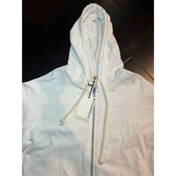 New Electric & Rose Costa Hoodie in French-terry Cloud - Picture 5 of 9